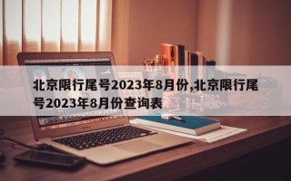 北京限行尾号2023年8月份,北京限行尾号2023年8月份查询表